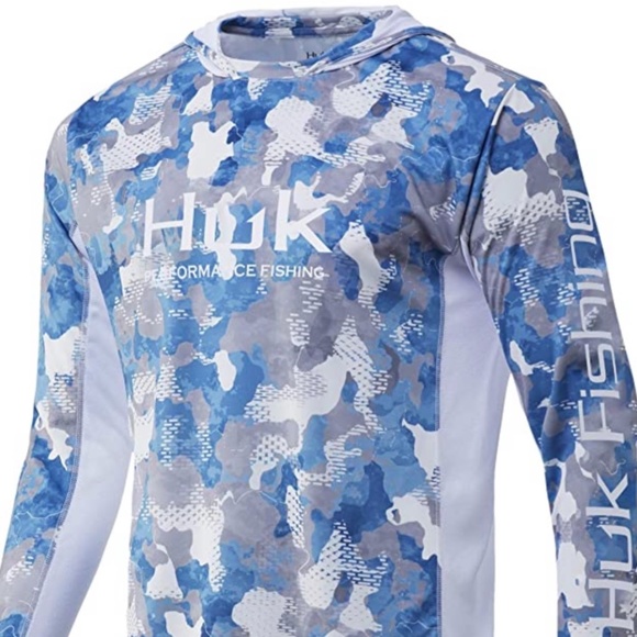Huk Other - Huk Refraction Camo Hoodie-L